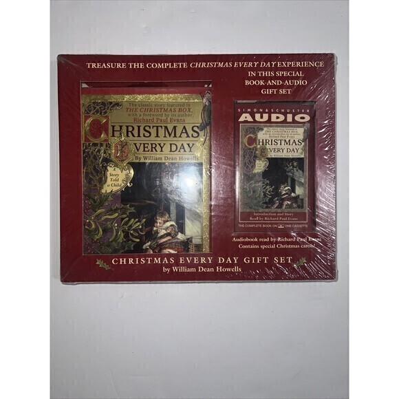 Christmas Every Day‎ Deluxe Gift Set By Wm. Dean Howells Book Audiobook W/Carols - Picture 1 of 3